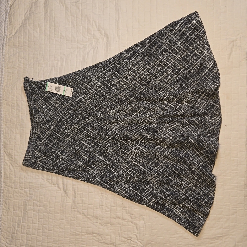 Jones New York Black & White A-Line Skirt